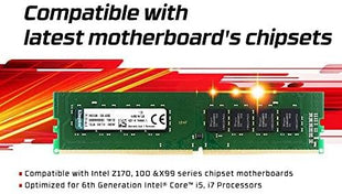 Kingston Memory KVR26N19S8/8 ValueRAM DDR4 8GB DIMM 288-pin Computer Internal Memory