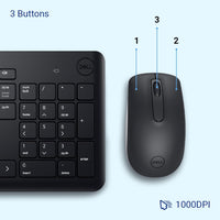 Dell KM3322W Wireless Keyboard and Mouse