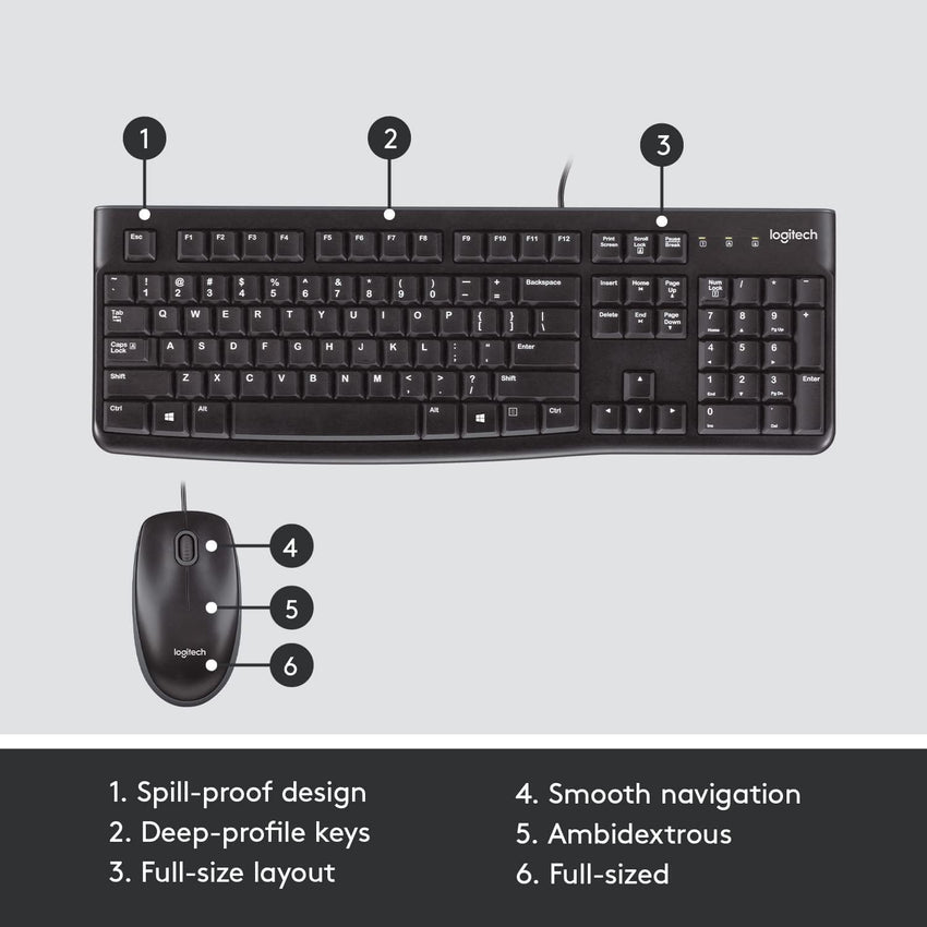 Logitech MK120 Keyboard and Mouse