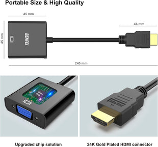 HDMI to VGA audio Adapter