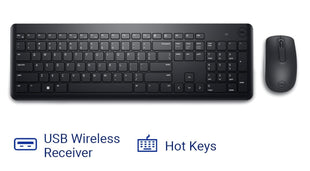 Dell KM3322W Wireless Keyboard and Mouse