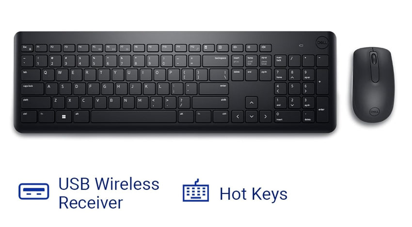 Dell KM3322W Wireless Keyboard and Mouse