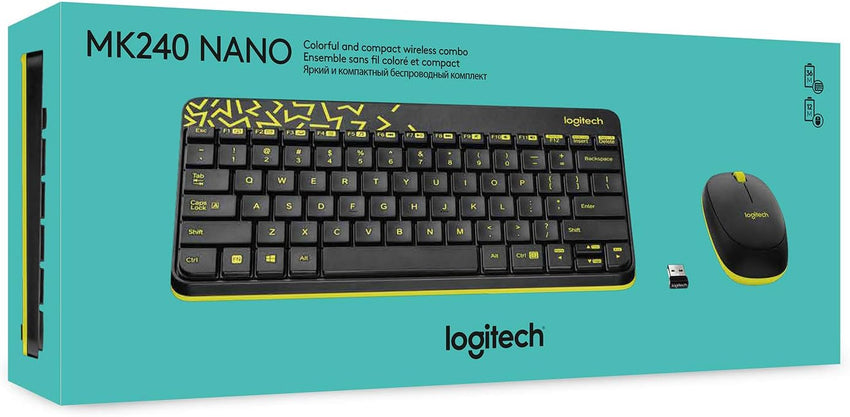 Logitech MK245 NANO Colorful and Compact Wireless Keyboard & Mouse