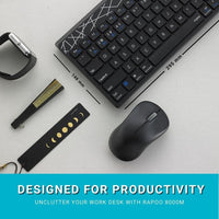 Rapoo 8000GT Multi-mode Wireless Keyboard & Mouse