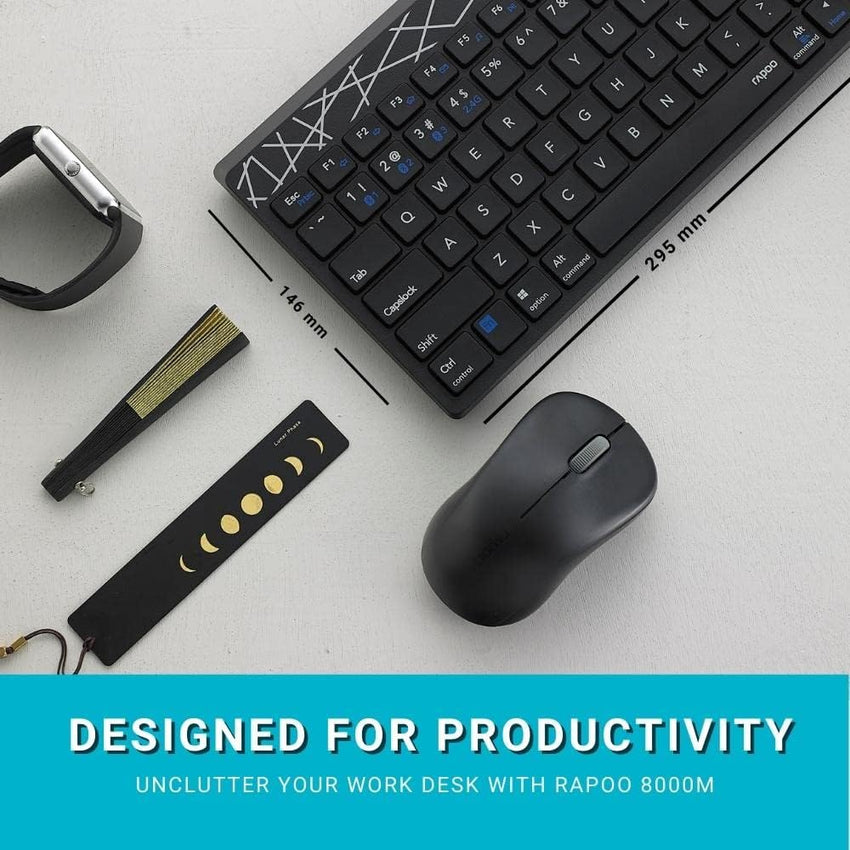 Rapoo 8000GT Multi-mode Wireless Keyboard & Mouse