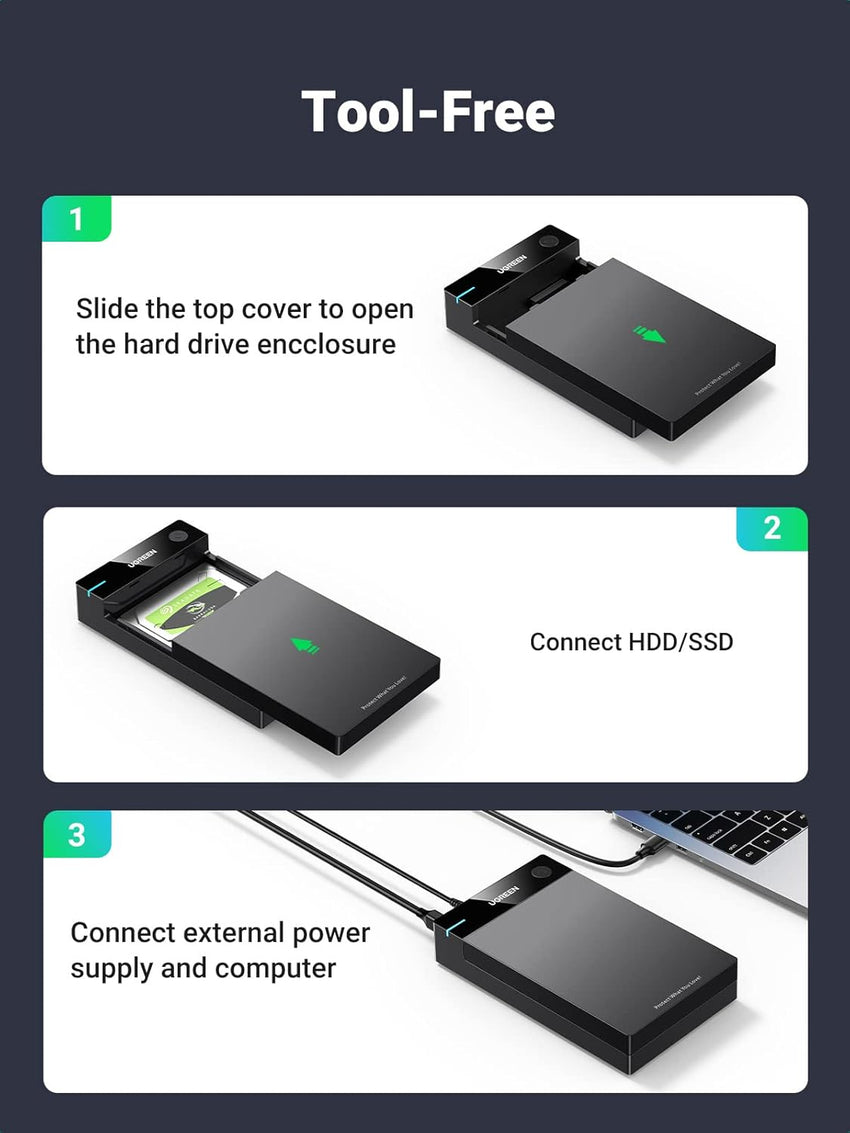 Ugreen 3.5inch Sata Hard Drive Enclosure