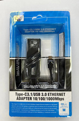 Type-C 3.1 USB 3.0 Ethernet adapter 10/100/1000 Mbps