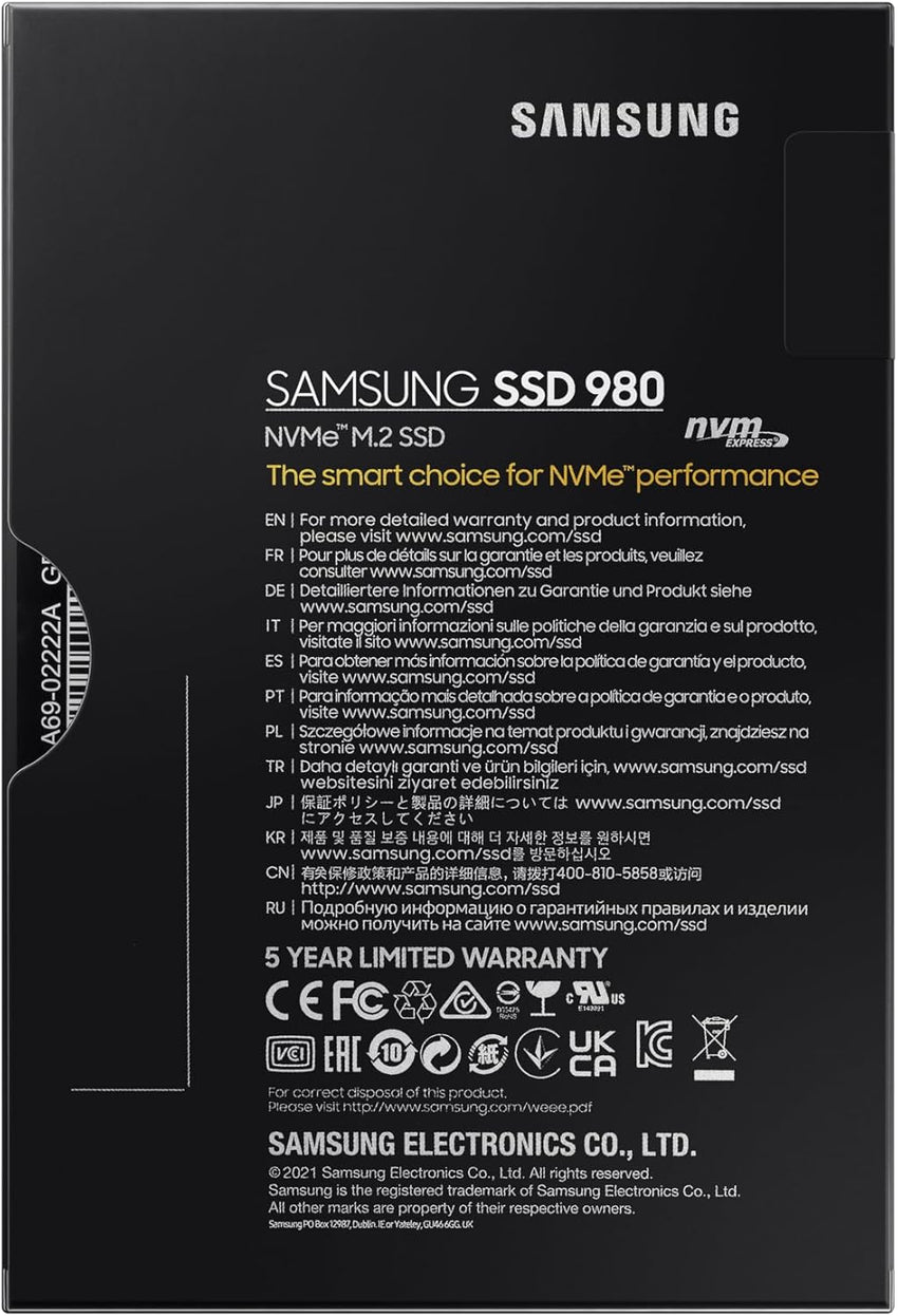 Samsung Evo 980 250GB NVMe M.2 SSD