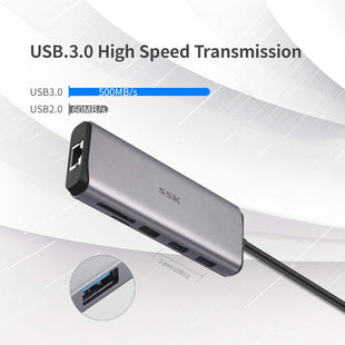 SSK USB-C HUB 8 in 1