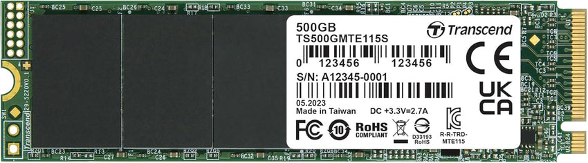 Transcend 500GB PCle SSD115S Gen 3 x4