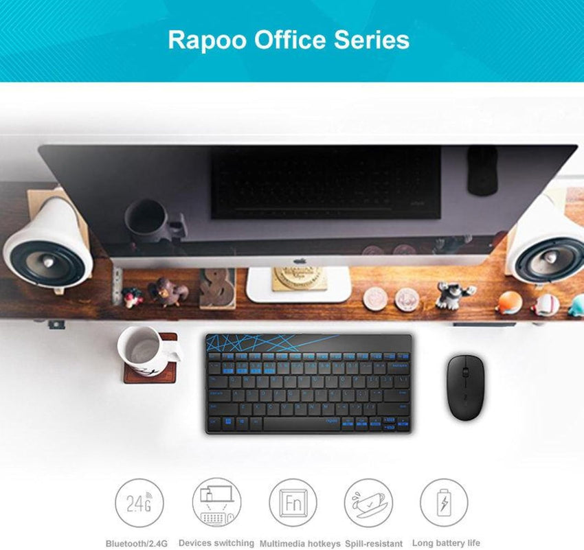 Rapoo 8000GT Multi-mode Wireless Keyboard & Mouse