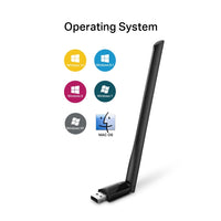 Tp-Link AC600 High Gain Wireless Dual Band USB Adapter Archer T2U Plus