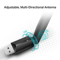 Tp-Link AC600 High Gain Wireless Dual Band USB Adapter Archer T2U Plus