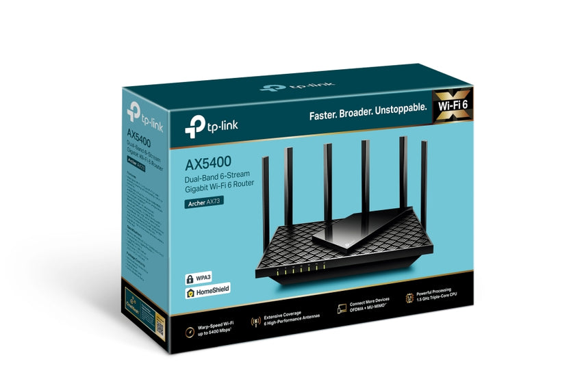 Tp-Link AX5400 Dual-Band 6- Stream Gigabit Archer AX72 Wi-Fi Router