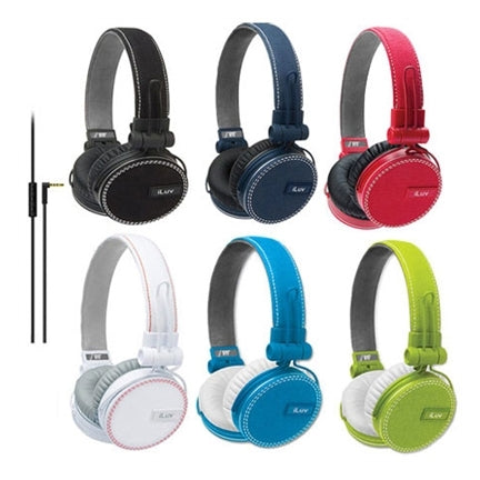 iLuv IHP614GRN Sweet Cotton Smartphone High-Fidelity Stereo Headphones