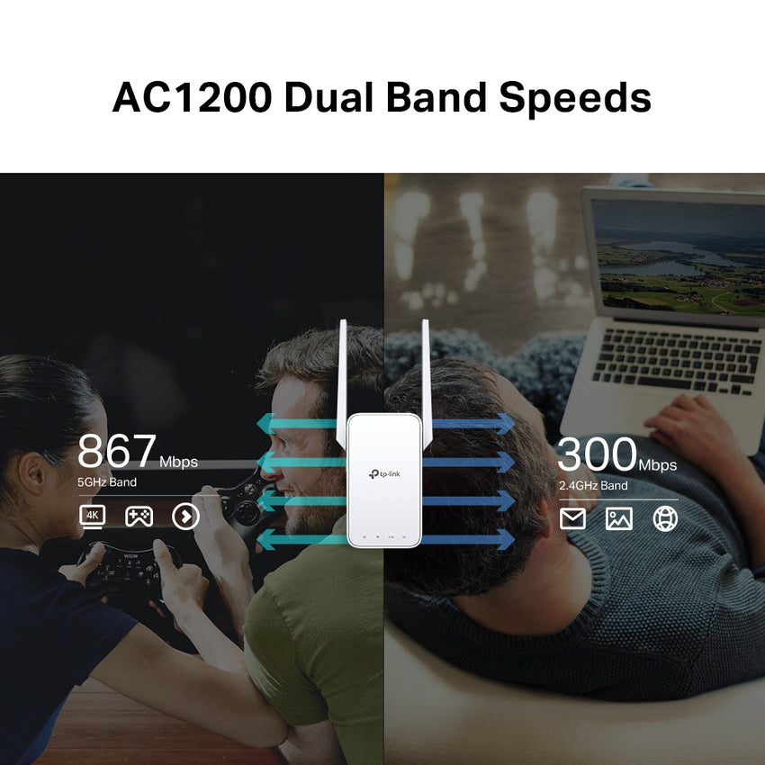 Tp-Link RE315 Mesh Wi-Fi Extender AC1200 Dual Band