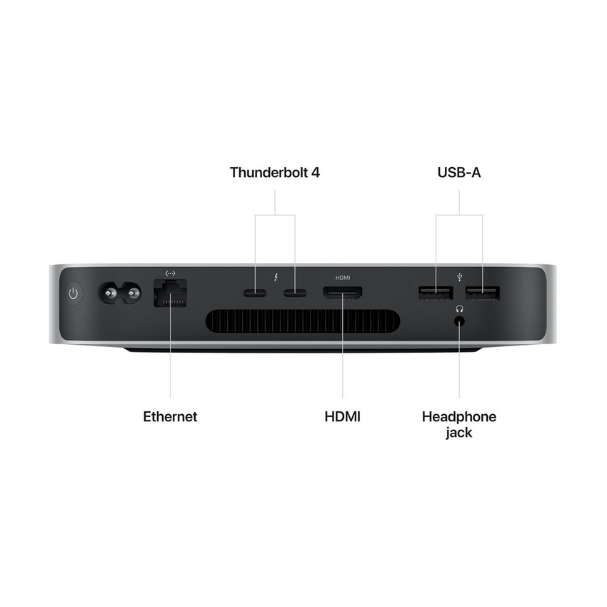 Apple Mac Mini M2 Chip 8-core CPU 10-core GPU, 8GB RAM, 256GB SSD Silver